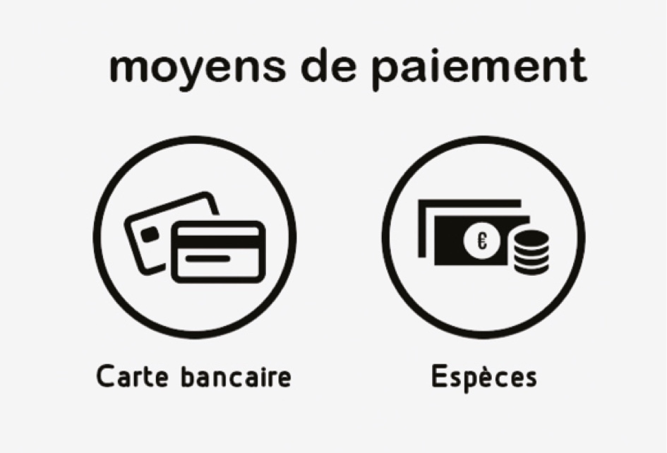 Moyens de paiement acceptés